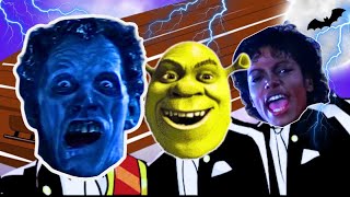 Michael Jackson Animation Shrek and Sing Thriller Zombie Dance Comparison Coffin Dance Meme Cover [upl. by Ydiarf493]