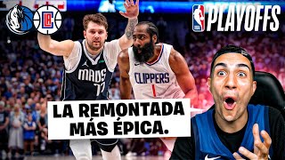 ¡LA REMONTADA MÁS ÉPICA de DONCIC en PLAYOFFS ¿PERDÍAN de 30  MAVS vs CLIPPERS Game 4 [upl. by Nyleda]