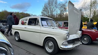 1966 Lotus Ford Anglia 105E FAA 950D Humber Bridge Classic Car Night 190424 [upl. by Forta]