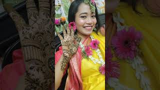 Gaye Holuder makeup  home base makeup Holuder Goyna wedding event [upl. by Tail]