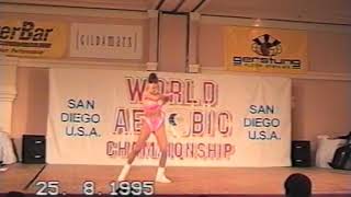 Olga Sipkova Czech Republic  1995 World Aerobic Championship [upl. by Hgielsa]