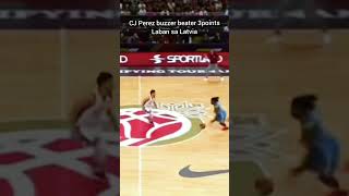 CJ Perez Buzzer Beater for 3points laban sa Latvia gilaspilipinas basketball latvia shorts [upl. by Keely]