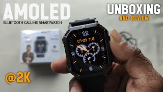 FireBoltt Cammando AMOLED blutooth calling smart watch Unboxing and Review  Prasadtechspot [upl. by Tenahs431]