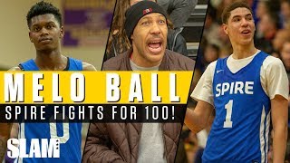 LaMelo Ball amp Spire Academy put up 100 after FIGHT 😤 [upl. by Lenz]