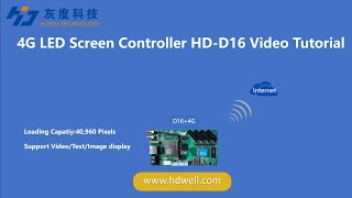 how to control your led screen through Cloud Sever with Huidu Technology D164G Controller [upl. by Idissac]