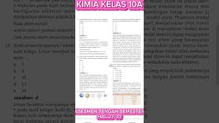 KIMIA KELAS 10A ASESMEN TENGAH SEMESTER HAL2730 intanpariwara belajar kurmer merdekabelajar [upl. by Yennor]