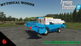 Mythical Woods Ep 6 First harvest is in the books FS22 [upl. by Thurber572]