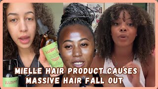 People Calling Out Mielle Hair Organics For Massive Hair Fall Out  Viral Video [upl. by Ardnod]