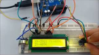 HMC5883L Compass Sensor Corresponding Output [upl. by Aihsirt]