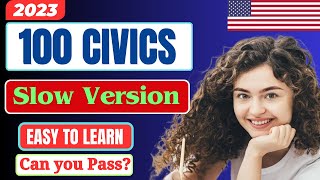 2023 EASY Answer USCIS Official 100 Civics Questions amp Answers for US Citizenship Interview 2023 [upl. by Afrikah]