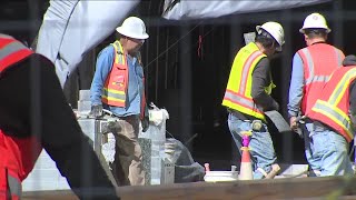 More new pavers being installed on 16th Street Mall [upl. by Yantruoc]