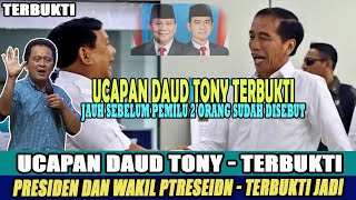 NGERI UCAPAN DAUD TONY TERBUKTI JADI  DUNIA GEMPAR [upl. by Toomin995]