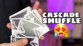 Beginner Cardistry Tutorial The CASCADE SHUFFLE [upl. by Gnanmas]