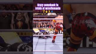 Crazy comeback by gub gub at wrestlemania 39 to retain championship [upl. by Ahsenwahs]