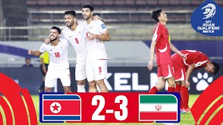 10man IR Iran triumph  DPR Korea  IR Iran  Highlights AsianQualifiers  Road To 26 [upl. by Harmon]