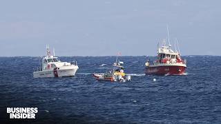 Tornado Sinks SuperYacht Rescuers Search For Survivors Off Italian Coast  Insider News [upl. by Cloutman]