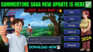 GOOD NEWS😍 SUMMERTIME TECH UPDATE PART 3 RELEASED  SUMMERTIME SAGA NEW UPDATE APK DOWNLOAD amp PLAY [upl. by Fraase]