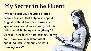 My Secret to Be Fluent  English Listening Practice  Graded Reader [upl. by Orlena102]