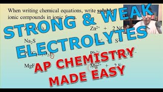 Strong amp Weak Electrolytes  AP Chemistry Complete Course  Lesson 111 [upl. by Trabue649]