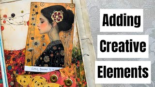 Relax amp Craft With Me Adding Creative Elements to a Junk Journal [upl. by Hnim525]