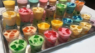 Gelatinas Individuales Para Negocio 2 Ingredientes De Sabores 42 gelatinas de 6 oz [upl. by Naujak]