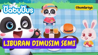 PERGI BELIBUR DAN BERMAIN BERSAMA TEMANTEMAN DIMUSIM SEMI  KARTUN ANAK  BABYBUS INDONESIA [upl. by Kawasaki]