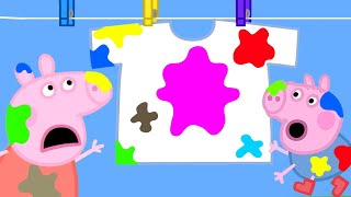 Peppa Pig Gets Mud on Daddy Pigs Clothes  Peppa Pig Official Family Kids Cartoon [upl. by Alyworth]