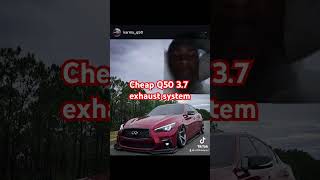 Budget cheap exhaust Q50 37 automobile infinitiq70 infiniticars greenscreen vq35hr infiniti [upl. by Salvatore]