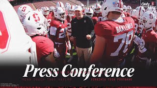 Stanford Football Postgame Press Conference  Virginia Tech [upl. by Annay]