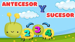 Antecesor y sucesor  Matemáticas  Números Video educativo para niños [upl. by Arobed]