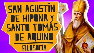 San Agustín de Hipona y Santo Tomás de Aquino  Filosofía  Educatina [upl. by Rizan]