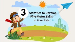 Fine motor skills activities for 34 years old  Fine motor activities  kids little world [upl. by Gherardo]