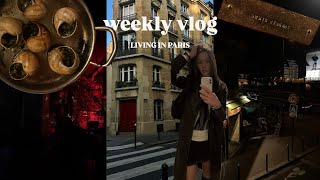 weekly vlog  LIVING IN PARIS 🥐🍸moje życie w Paryżu [upl. by Eytteb]