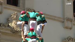 Castellers de Vilafranca  3d9f  4d9f simultanis  Vigília 2023 [upl. by Nallak844]