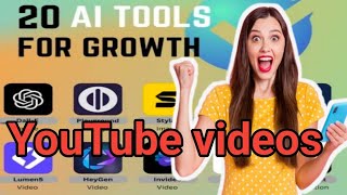 Top 20 Ai Tools and App For YouTuber  Best application for YouTuber [upl. by Amorita358]