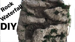 How to Make a Naturalistic Rock Waterfall Build Setup for Terrarium Vivarium DIY [upl. by Mannuela]