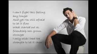 Cory Monteith Glee  Cant fight this feeling lyrics [upl. by Nnyltiac]