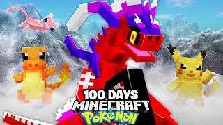 I Survived 100 Days in Minecraft Cobblemon… The Pokemon Mod [upl. by Fortunia]