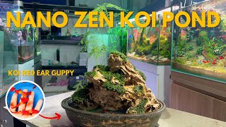 Creating quotNANO ZEN KOI PONDquot On Your Desk Step By Step Paludarium Tutorial [upl. by Metabel835]