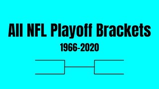 Every NFL Playoff Bracket Super Bowl era [upl. by Aisercal]