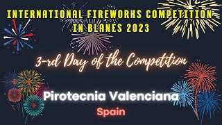 Blazing Skies Team Pirotecnia Valenciana Sets Fire to Focs de Blanes 2023 [upl. by Ardnac]