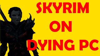 Skyrim Gameplay on 2gb ram 128mb vram  Lowend pc [upl. by Eitten]