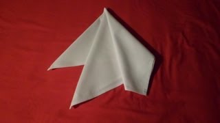 How To Fold Napkins  French Fold napkin folds [upl. by Ylenats]