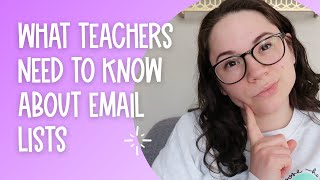 What Teachers Need to Know About Email Lists  Teacher Chat [upl. by Ruthven]