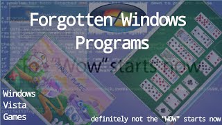 Windows Vista Games  Forgotten Windows Programs Series [upl. by Wardle]