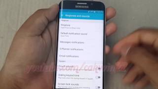 Android Lollipop  How to silent message notification sound on Samsung Galaxy S6 [upl. by Aremus]