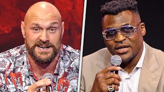 Tyson Fury vs Francis Ngannou • FULL PRESS CONFERENCE  Frank Warren amp TNT Sports [upl. by Nylodam]