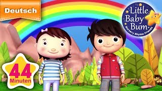 Regenbogen Lied  Und noch viele weitere Kinderlieder  von LittleBabyBum [upl. by Eintruok865]