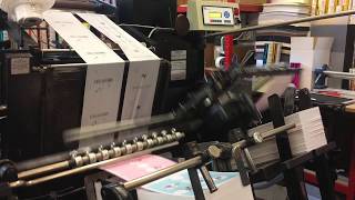 Foiling on Heidelberg Platen Press [upl. by Iridis]