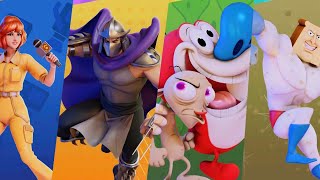 Nickelodeon AllStar Brawl  Part 4 April ONeil Shredder Red amp Stimpy Powedered Toast Man [upl. by Carmen]